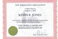 Certified Landscape Irrigation Auditor